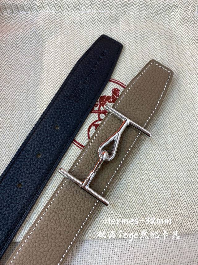 Hermes-H Belt Buckle & Reversible Leather Strap 22Mm爱马仕专柜同步 进口epsom双面小牛皮 精钢精品五金